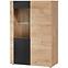 Vitrine Aron RZS AR WSW Eiche Ribbeck/Schwarz