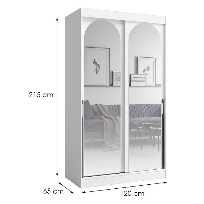 Schrank 2d Modin 120 weiß
