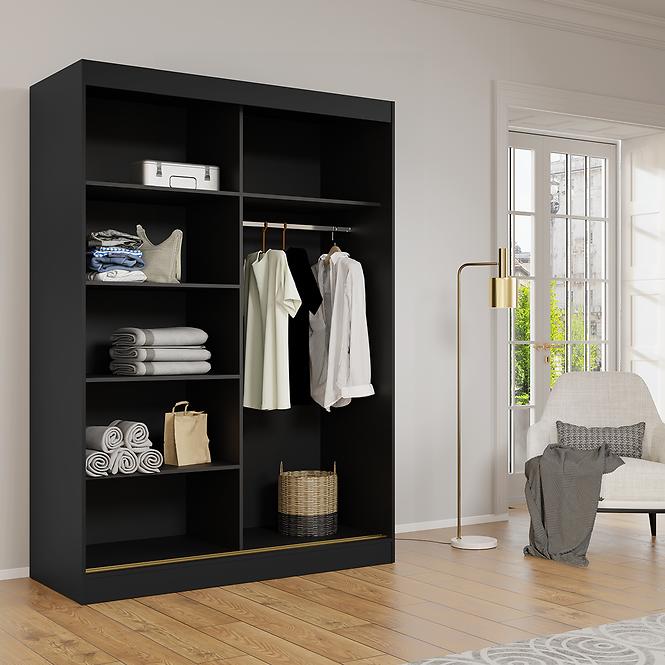 Schrank 2d Modin 150 schwarz