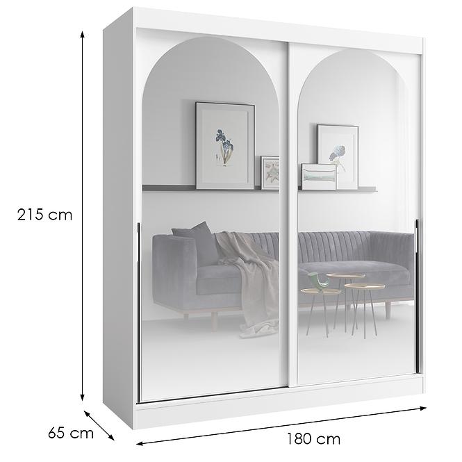Schrank 2d Modin 180 weiß