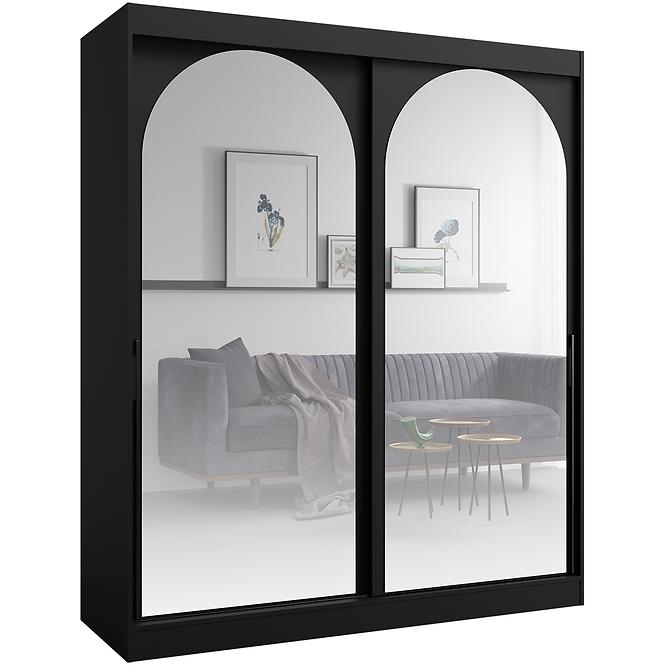 Schrank 2d Modin 180 schwarz