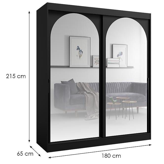 Schrank 2d Modin 180 schwarz
