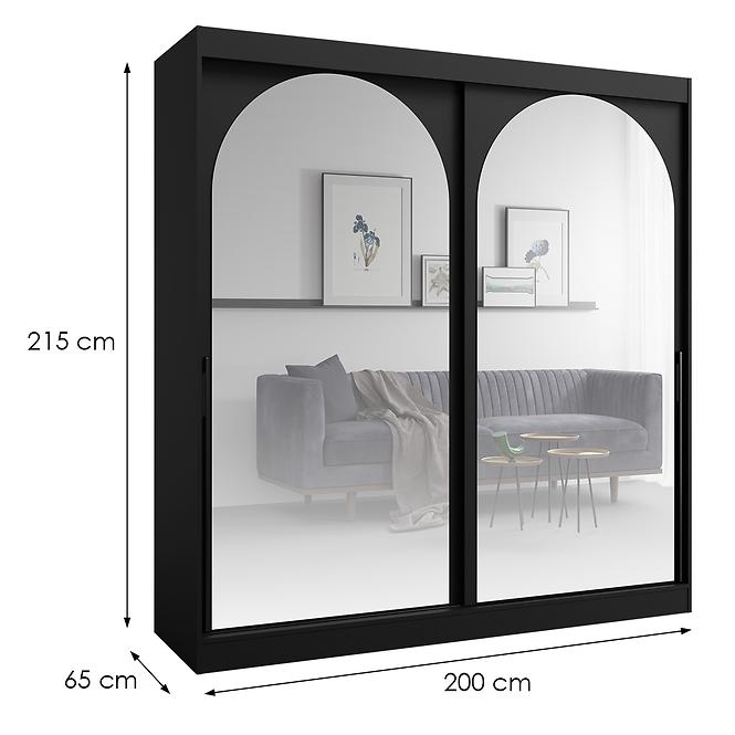 Schrank 2d Modin 200 schwarz
