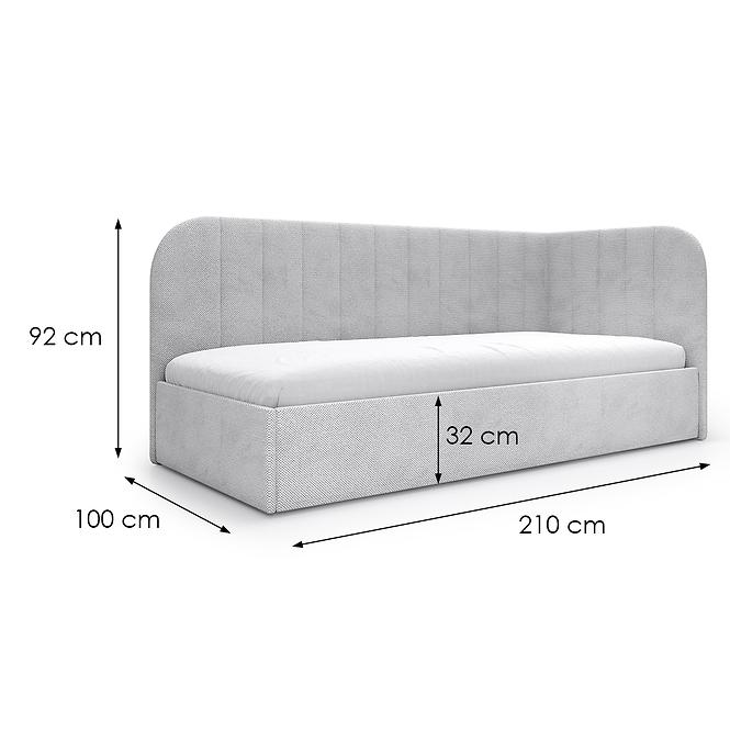 Bett Millow 90x200 z mat Curio 80
