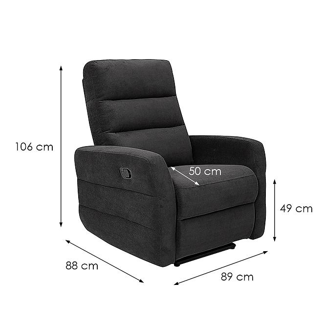 Sessel Belize NLK314 schwarz mit Entspannungsfunktion