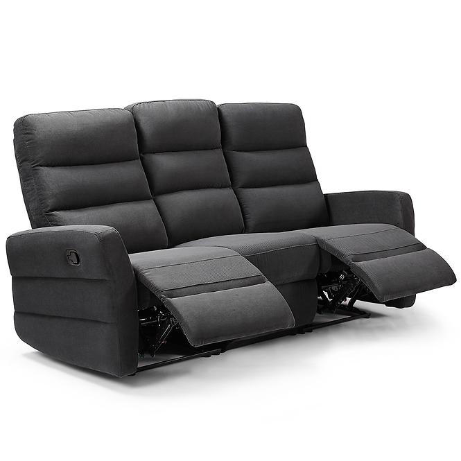 Sofa Belize 3SJ NLK314 schwarz mit Entspannungsfunktion