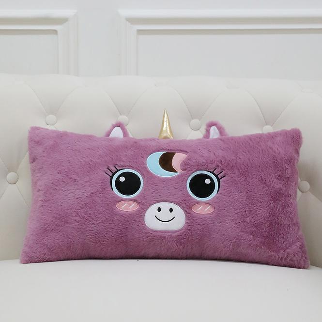 Kissen Einhorn 30x56 cm Violett