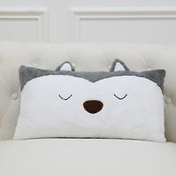 Kissen Hund 30x56 cm Grau