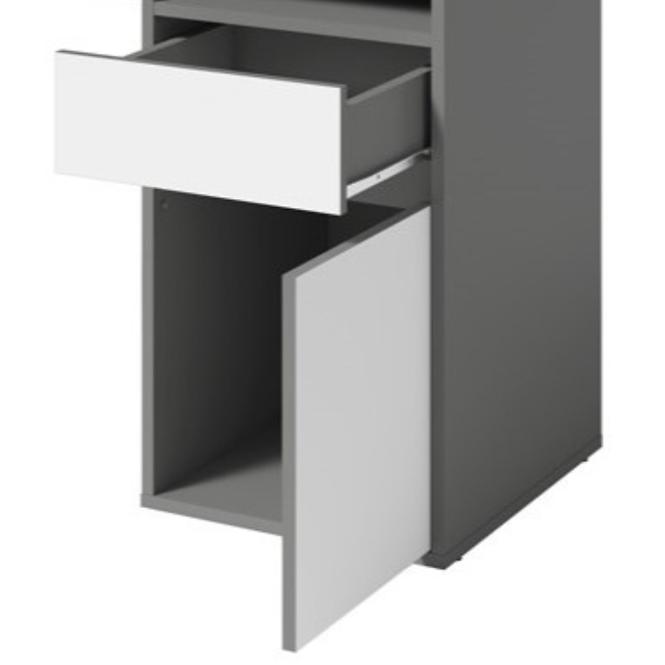 Schreibtisch Billa 1d1sz 60 NFSC B graphit/weiß