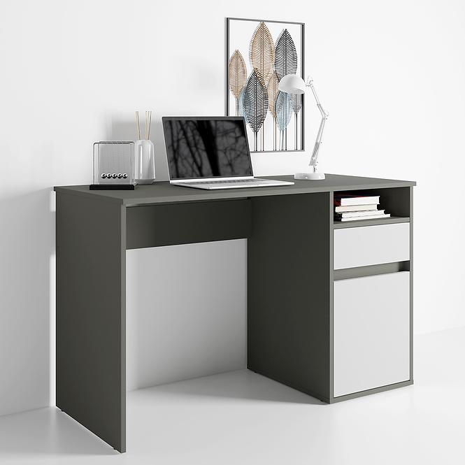 Schreibtisch Billa 1d1sz 60 NFSC B graphit/weiß
