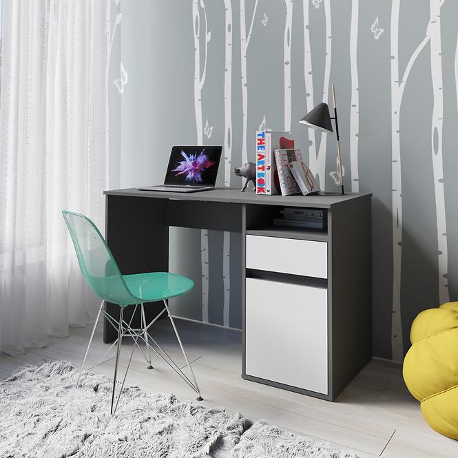 Schreibtisch Billa 1d1sz 60 NFSC B graphit/weiß