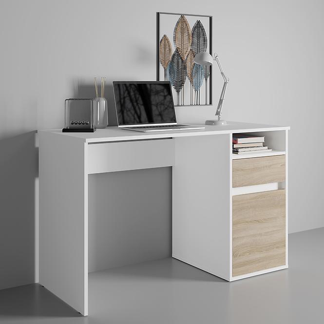 Schreibtisch Billa 1d1sz 60 NFSC B weiß/sonoma