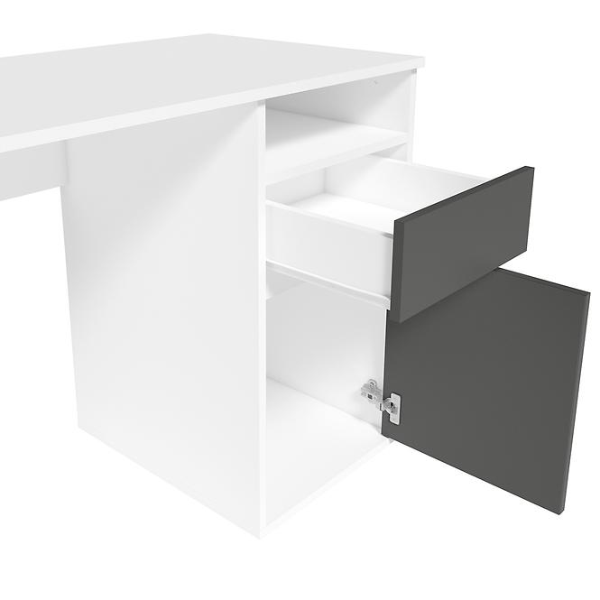 Schreibtisch Billa 1d1sz 60 NFSC B weiß/graphit