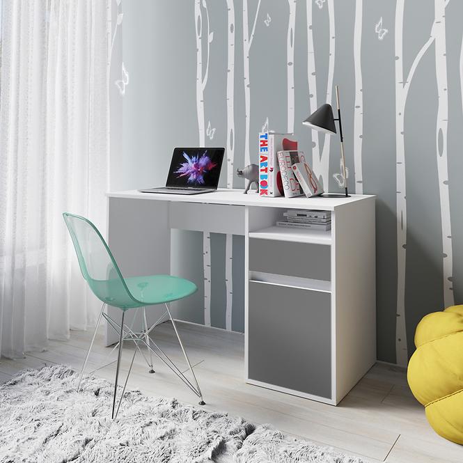 Schreibtisch Billa 1d1sz 60 NFSC B weiß/graphit