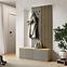 Garderobe Doris 90B eiche artisan/grau mit Lamellen,7