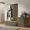 Garderobe Doris 90B eiche artisan/grau mit Lamellen,8