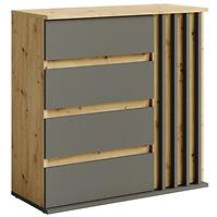 Kommode Doris 1d4s eiche artisan/grau