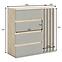 Kommode Doris 1d4s eiche artisan/grau,3