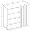 Kommode Doris 1d4s eiche artisan/grau,4