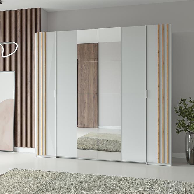 Schrank Florencja 2d weiß/eiche artisan