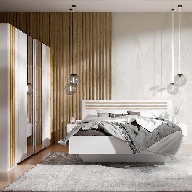 Schrank Florencja 2d weiß/eiche artisan