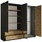 Schrank Rimini 4d2s grau/eiche artisan,6