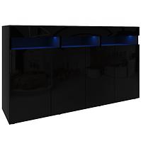 Kommode Izumi 140 BL schwarz matte/glanz