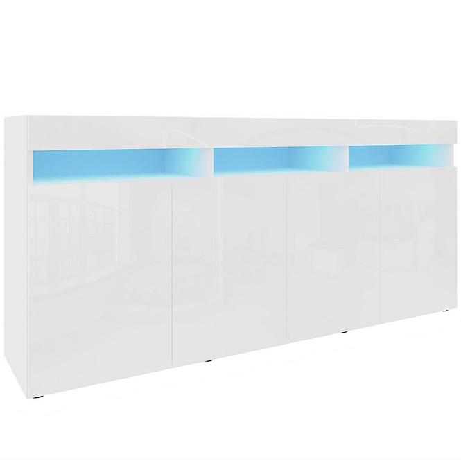 Kommode Izumi 175 WH weiß matte/glanz