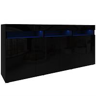 Kommode Izumi 175 BL schwarz matte/glanz