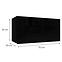 Hängeschrank Izumi-31-BL schwarz matte/glanz,2