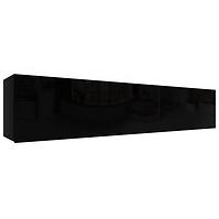 Hängeschrank Izumi-34-BL schwarz matte/ glanz