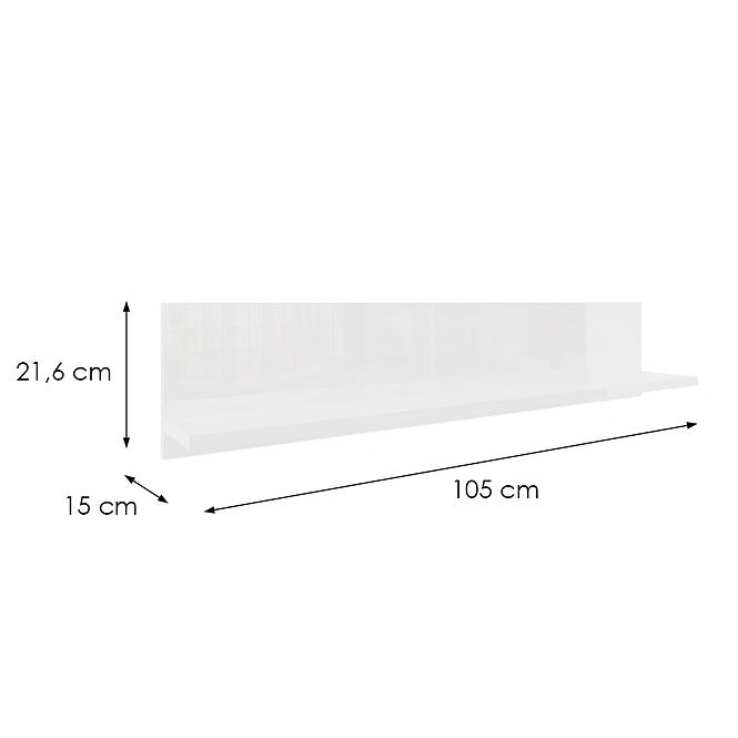Hängende Ablage Izumi-90-WH weiß matte/glanz