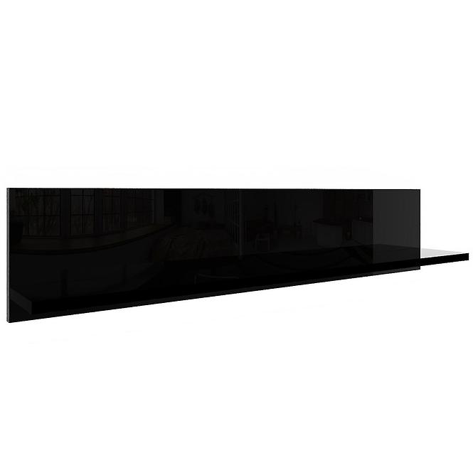 Hängende Ablage Izumi-90-BL schwarz matte/glanz