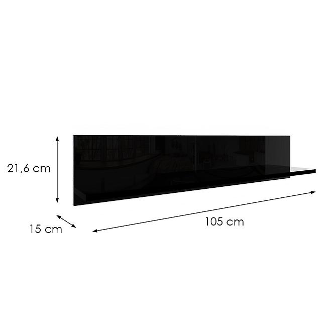 Hängende Ablage Izumi-90-BL schwarz matte/glanz