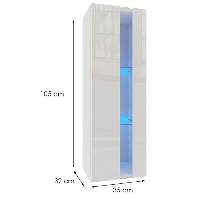 Hängende Ablage Izumi 1 WH weiß matte/glanz