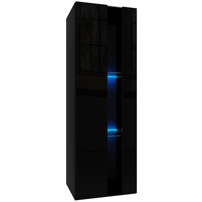 Hängeschrank Izumi 1 BL schwarz matte/glanz