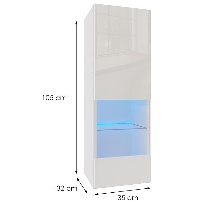 Hängeschrank Izumi 2 WH weiß matte/glanz
