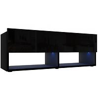 Tv Tisch Izumi 105 BL schwarz matte/glanz