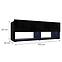 Tv Tisch Izumi 105 BL schwarz matte/glanz,2