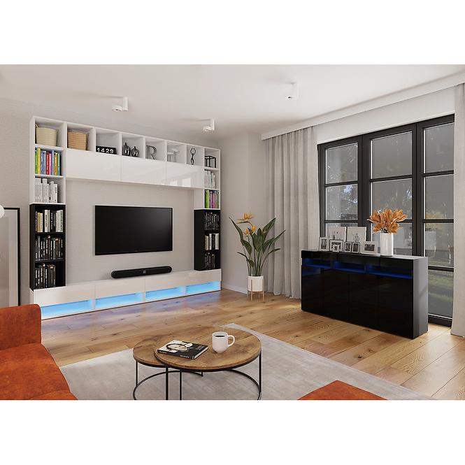 Tv Tisch Izumi 140 WH weiß matte/glanz