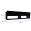Tv Tisch Izumi 140 BL schwarz matte/glanz,2
