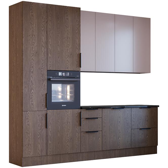 Küchenzeile Luxeo 260 Baltic Storm/Beige Set 3