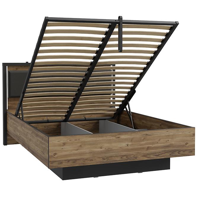 Bett Haruki HYTL1142B alpenfichte/schwarz
