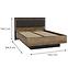 Bett Haruki HYTL1142B alpenfichte/schwarz,7