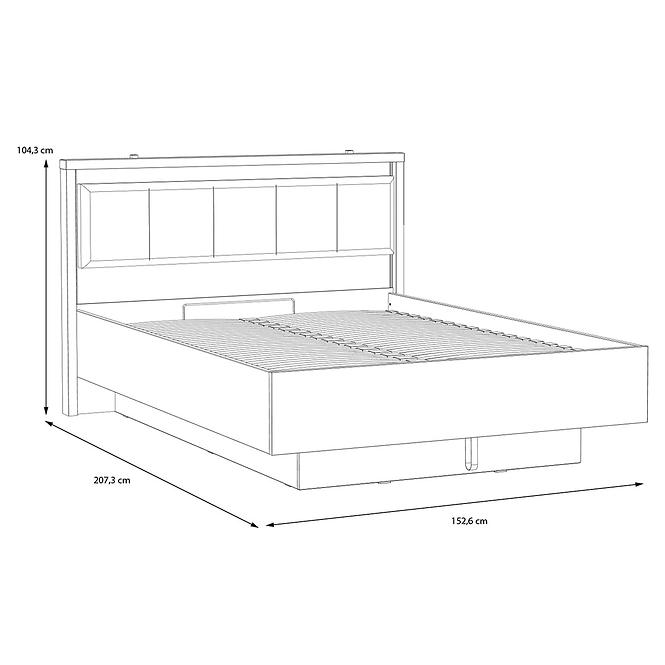 Bett Haruki HYTL1142B alpenfichte/schwarz