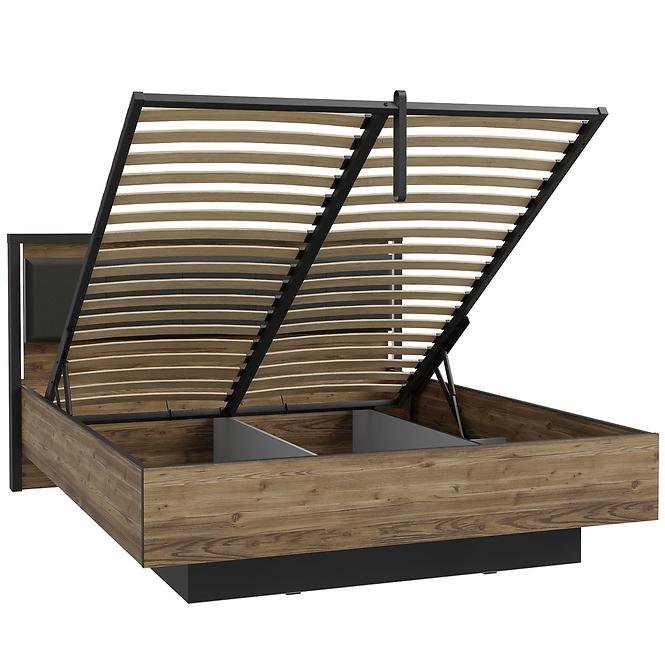 Bett Haruki HYTL1162B alpenfichte/schwarz
