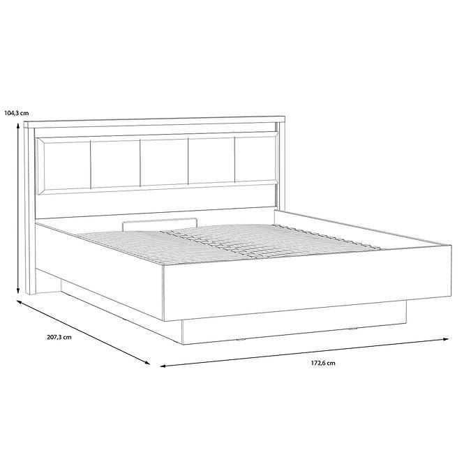Bett Haruki HYTL1162B alpenfichte/schwarz