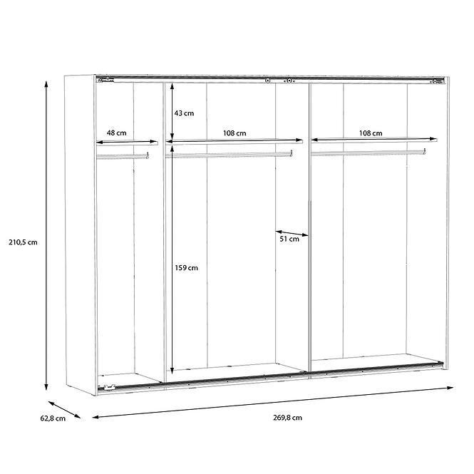 Schrank Haruki HYTS12411 alpenfichte/schwarz