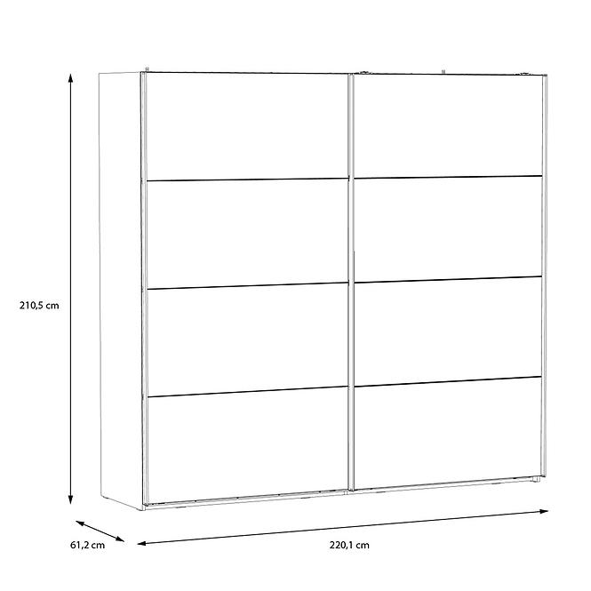 Schrank Haruki HYTS92411 alpenfichte/schwarz