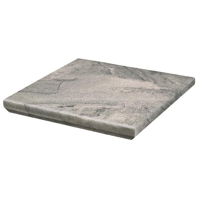 Eckstufenfliese Kapinos Mattone Pietra graphit 33/33,2